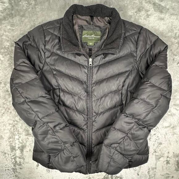 Eddie Bauer Jackets & Blazers - Eddie Bauer Black EB550 Premium Goose Down Puffer Jacket Size Medium